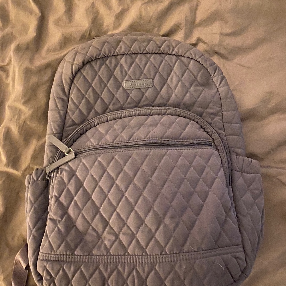 Vera Bradley Grey Laptop Backpack